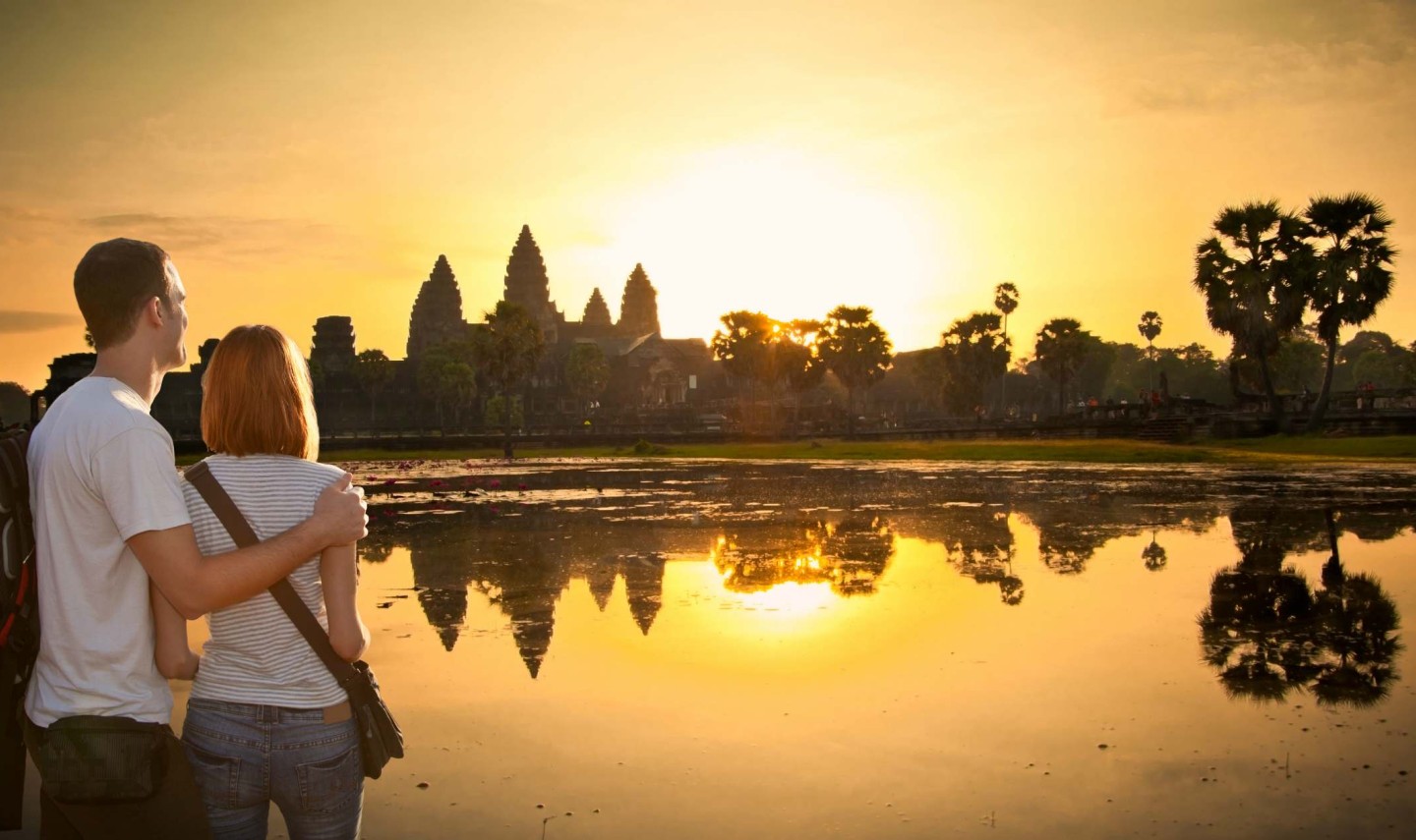 angkor-wat-stelletje-zonsondergang-thailandtravel