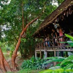 Restaurant buitenkant Khao Sok Riverside Cottages