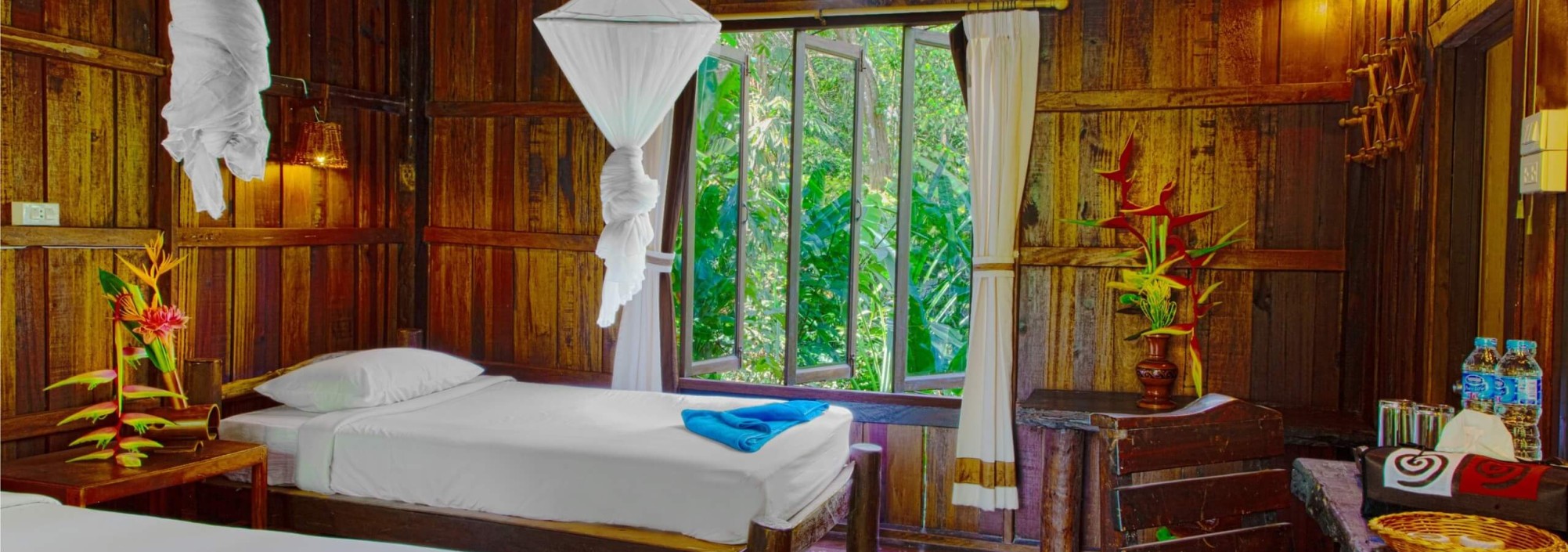 River Room Twin Khao Sok Riverside Cottages