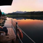 sunset-relax-rainforest-camp-elephant-hills-cheow-larn-lake-khao-sok-national-park-thailandtravel