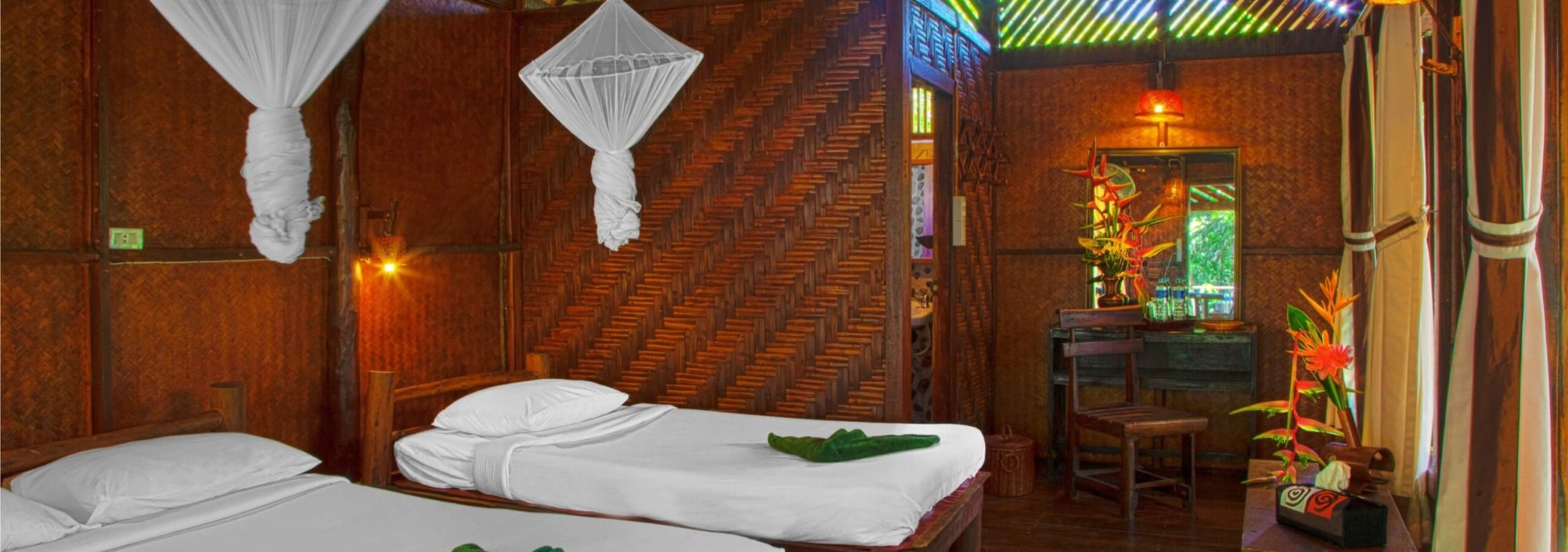 Triple Forest Room Khao Sok Riverside Cottages