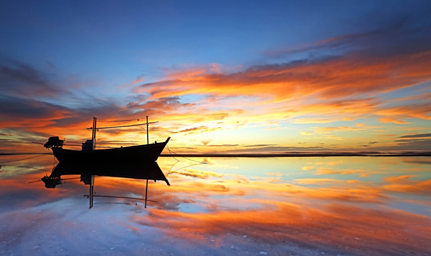 zonsondergang-strand-cha-am-thailand